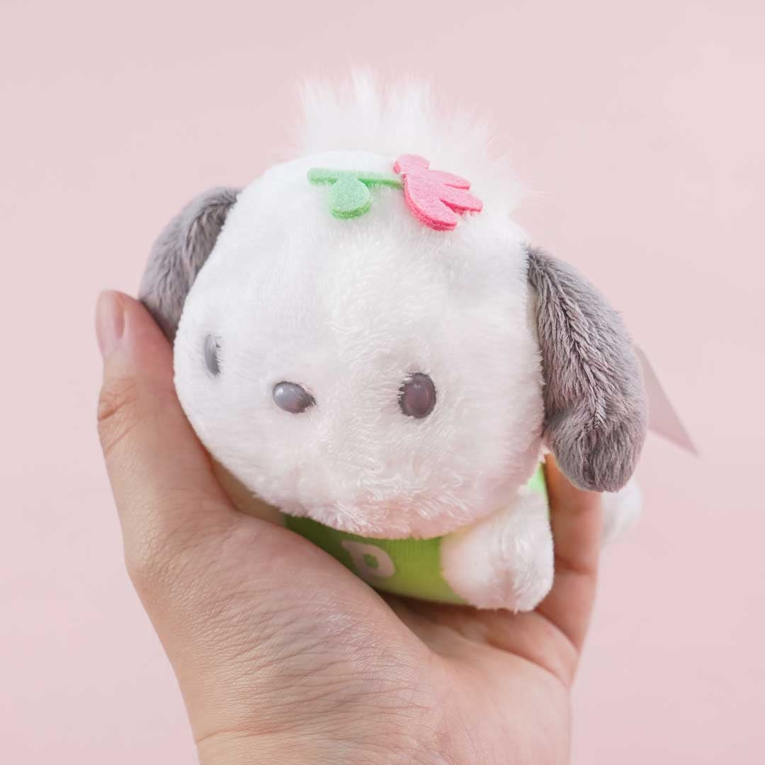 Pochacco Flowery Lying Plushie Charm - Medium