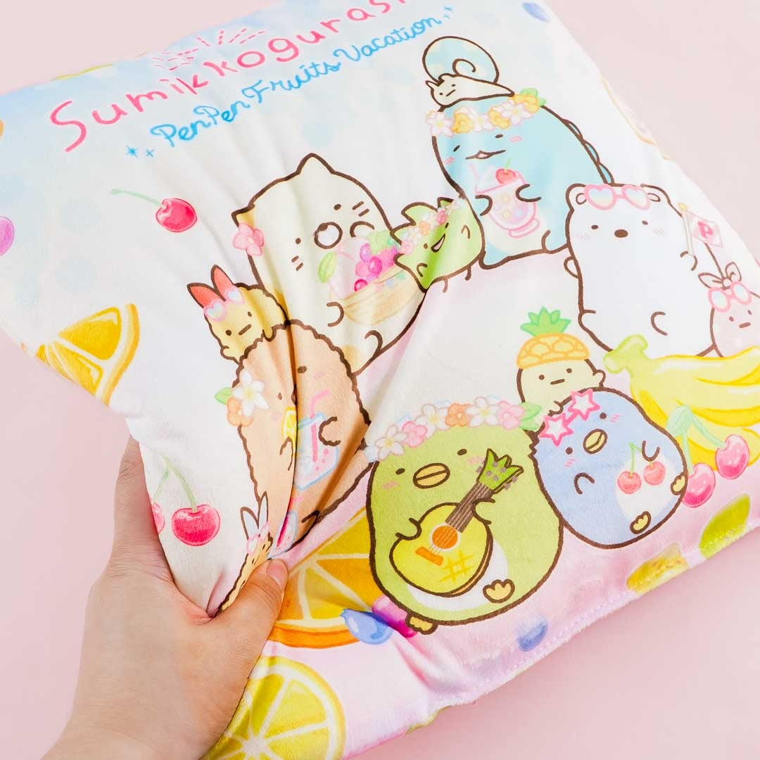 Sumikko Gurashi Penpen Fruits Square Cushion
