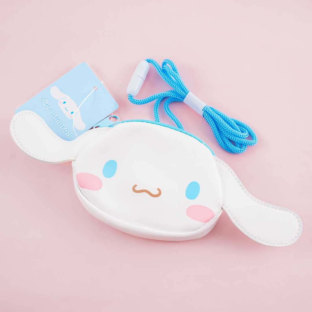 Cinnamoroll Face Pouch With Neck Strap
