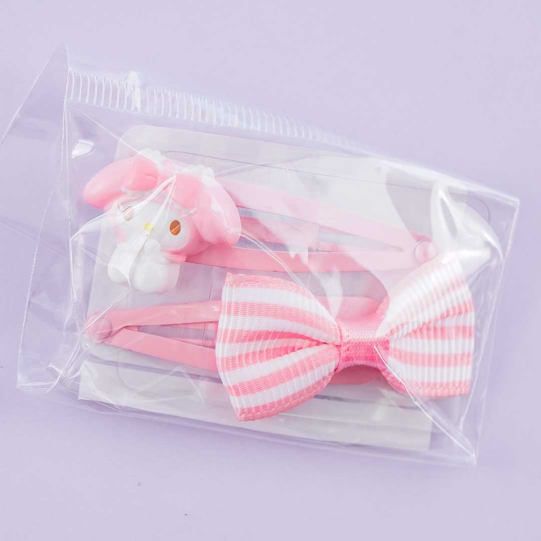 My Melody & Ribbon Hair Clip Set