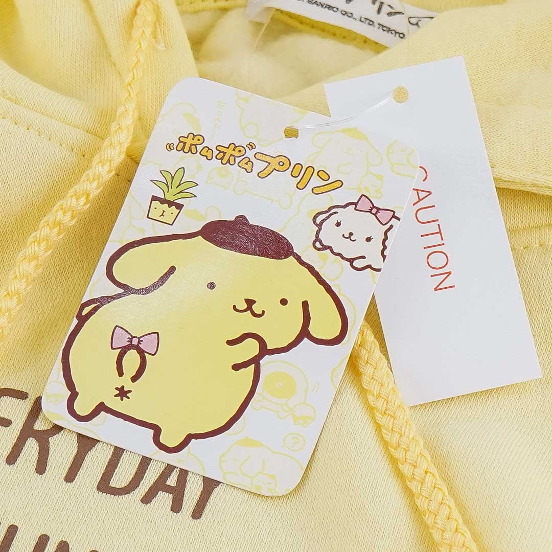 Pompompurin Cream Embroidery Hoodie