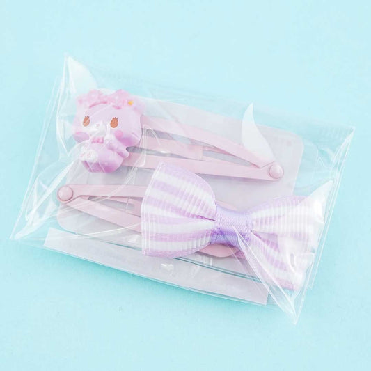 Mewkledreamy & Ribbon Hair Clip Set