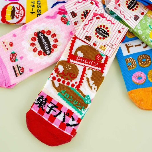 Classic Japanese Dessert Kids Socks