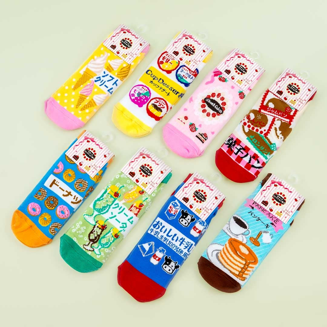 Classic Japanese Dessert Kids Socks