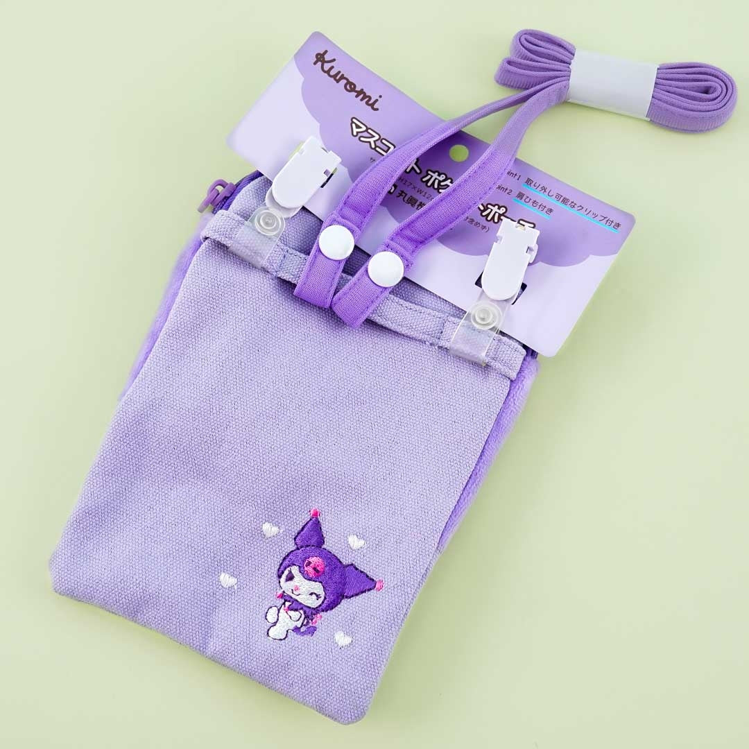 Kuromi Pocket Pouch With Shoulder Strap