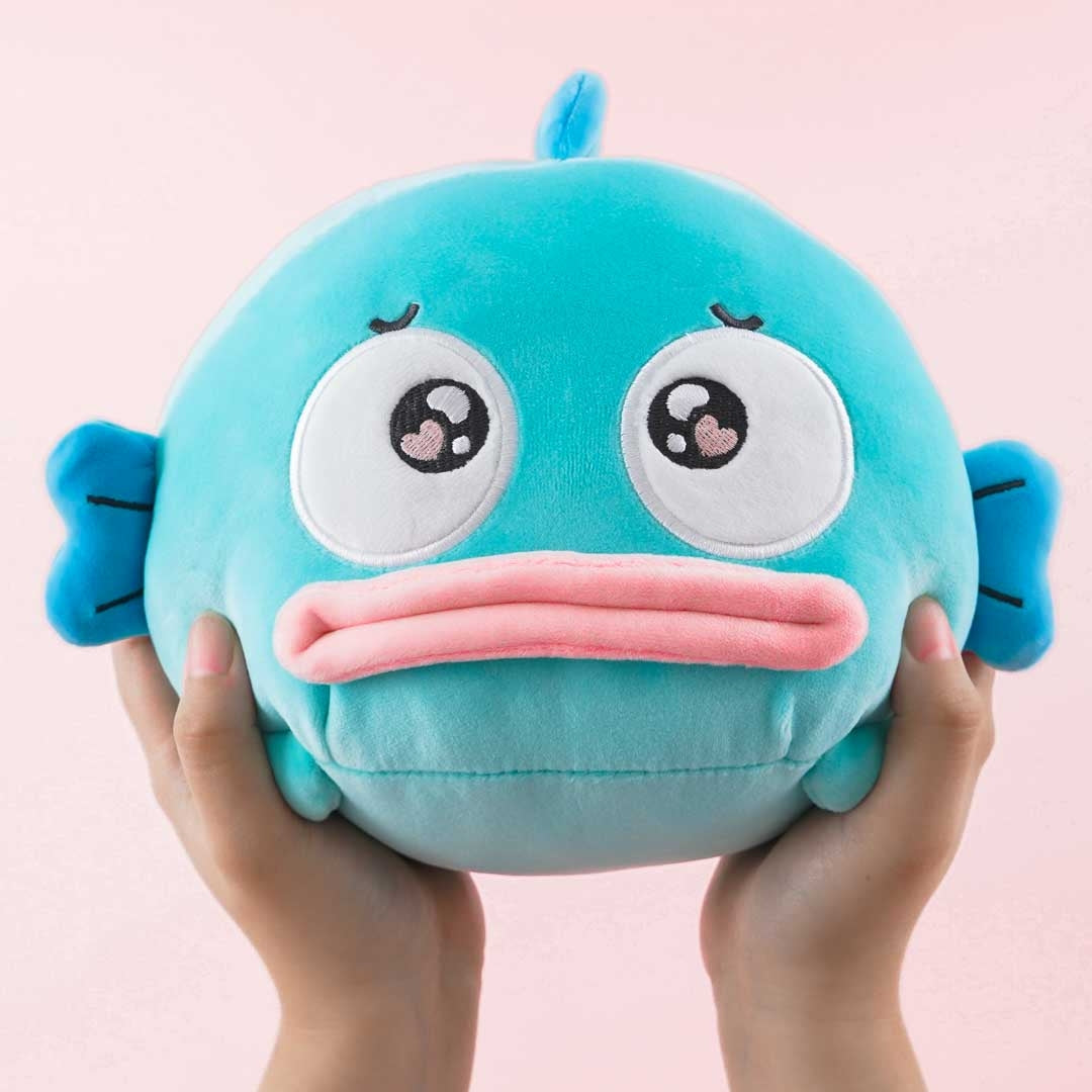 Sanrio Emo Kyun Coro Fluffy Cushion - Hangyodon
