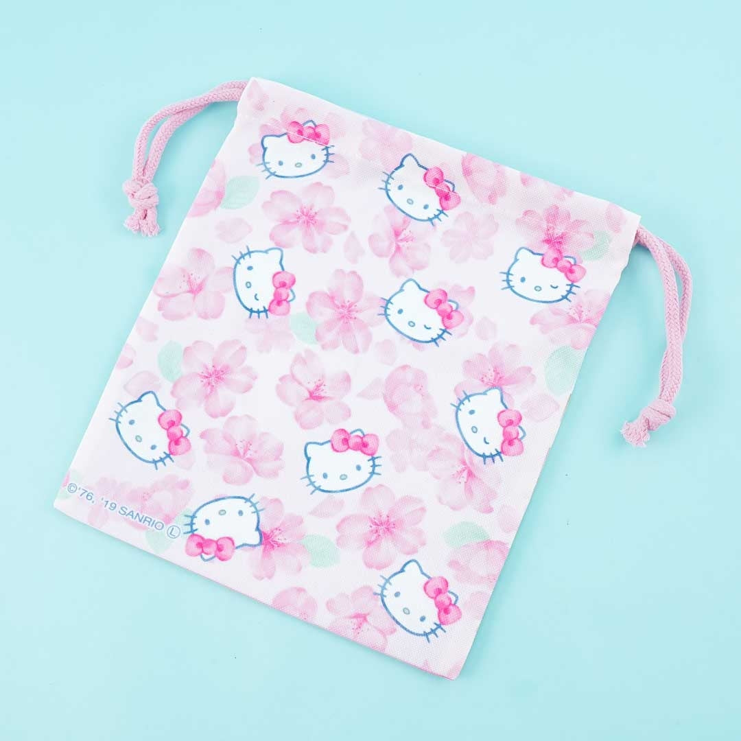 Hello Kitty Sakura Season Drawstring Bag