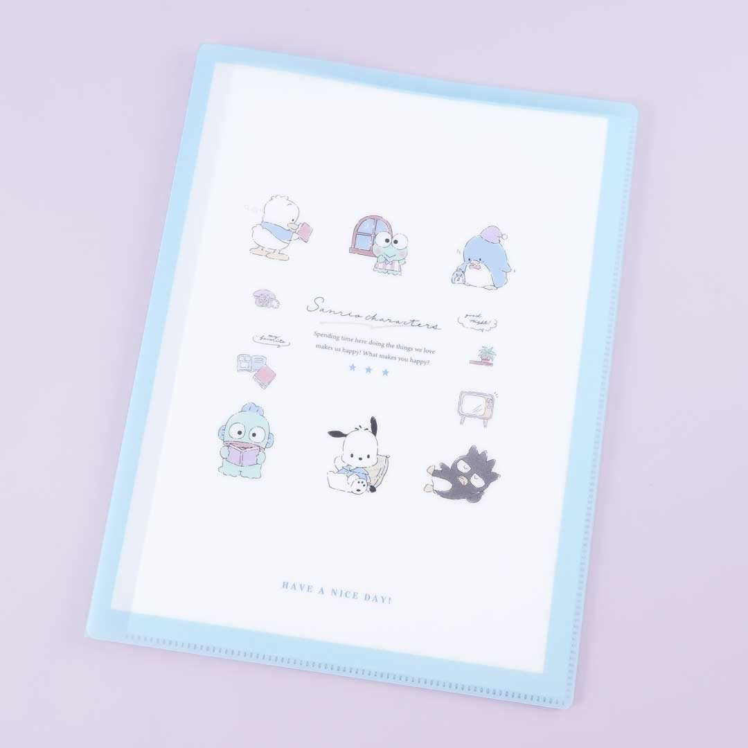 Sanrio Characters Hapidanbui Rest Day Multi-Pocket A4 File Folder