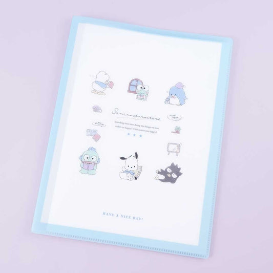 Sanrio Characters Hapidanbui Rest Day Multi-Pocket A4 File Folder
