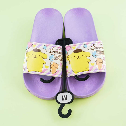 Pompompurin Balloon Time Indoor Slippers - Purple / Medium