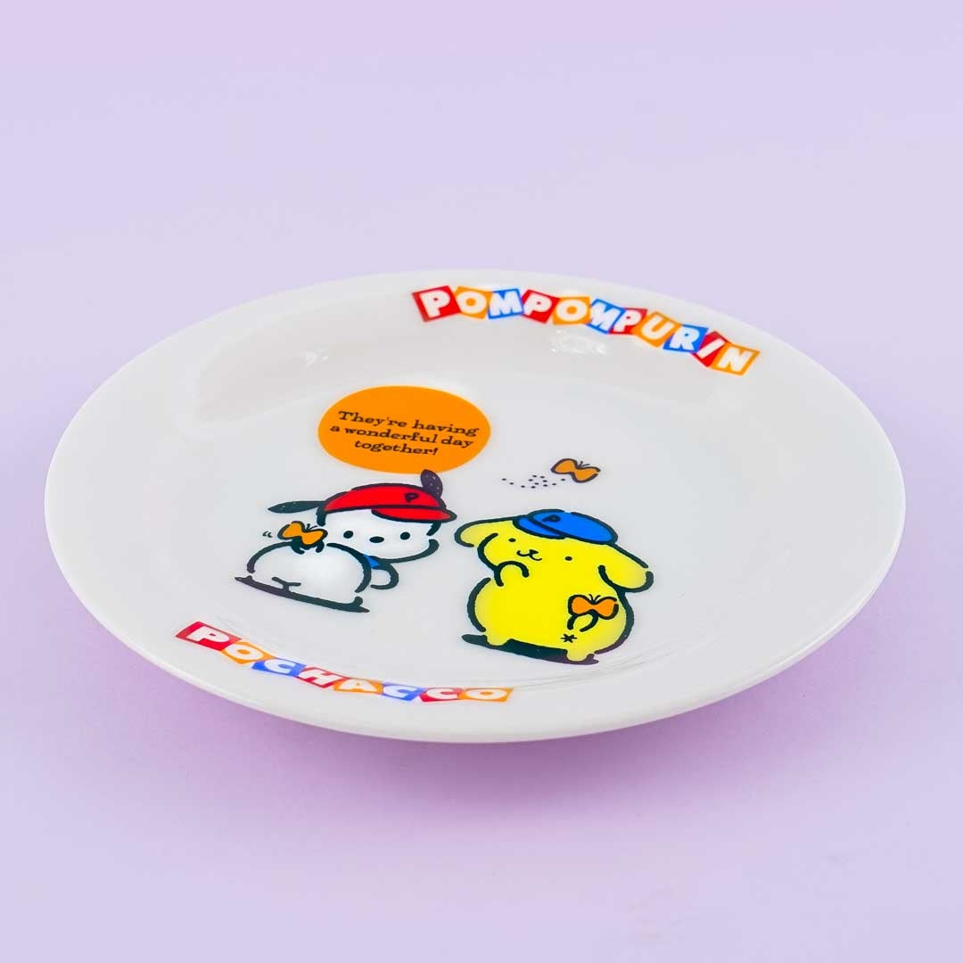 Pompompurin & Pochacco Wonderful Day Cake Plate