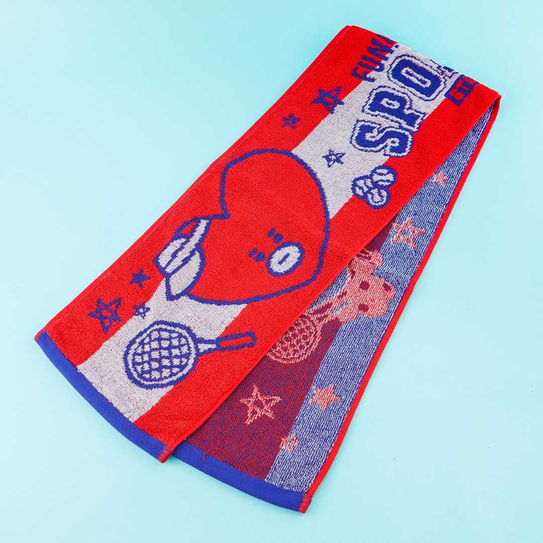 BT21 Jacquard Long Face Towel - Tata