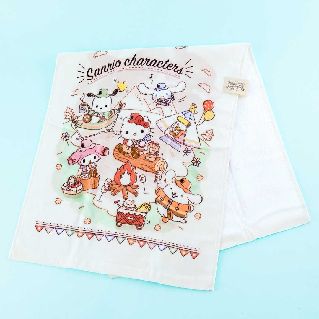 Sanrio Characters Camping Face Towel