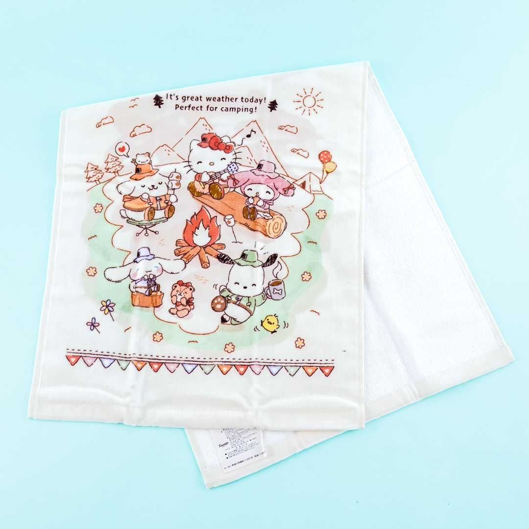Sanrio Characters Camping Face Towel