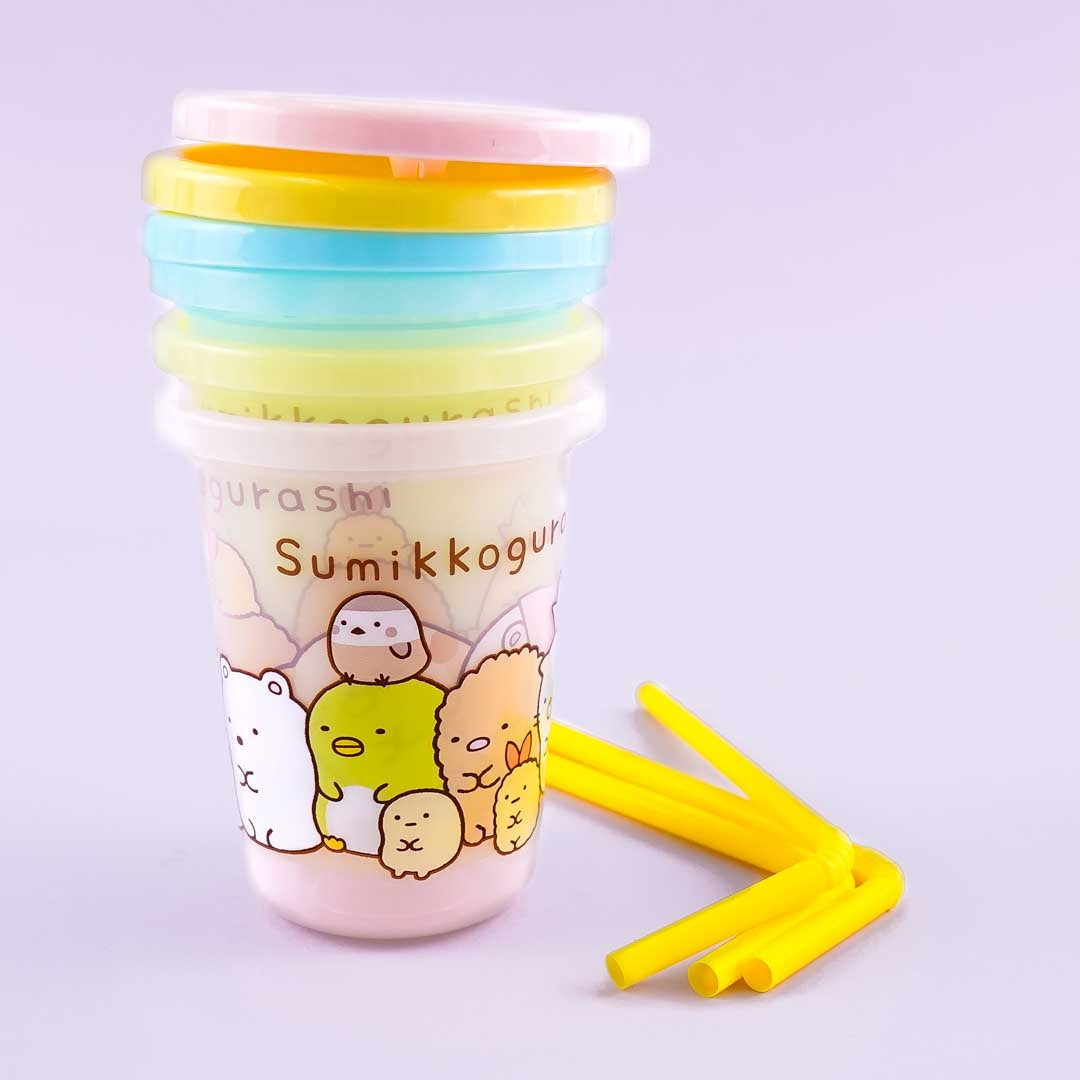 Sumikko Gurashi Reusable Tumbler With Straw Set