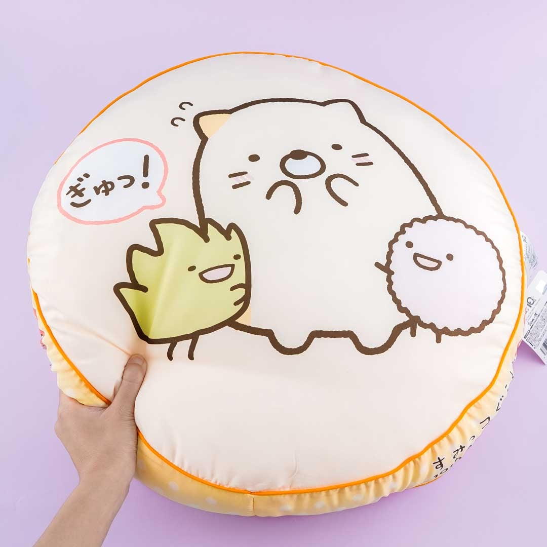 Sumikko Gurashi 10th Anniversary Round Cushion - Neko