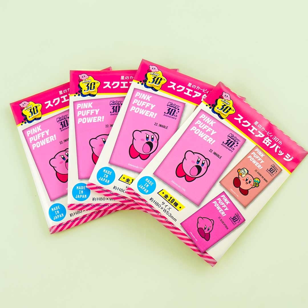 Kirby's 30th Anniversary Square Can Badge