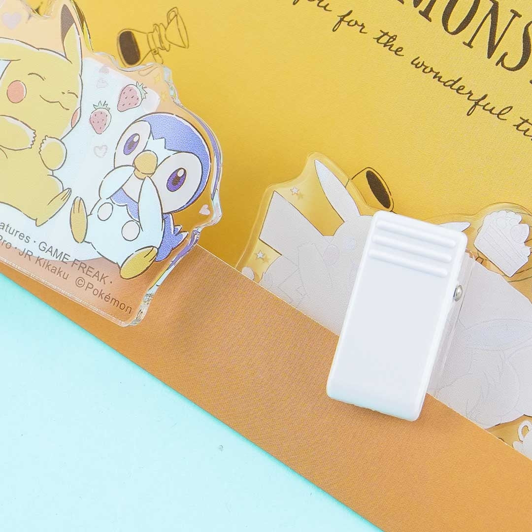 Starter Pokémons Die-Cut Acrylic Clip Set - 2 pcs