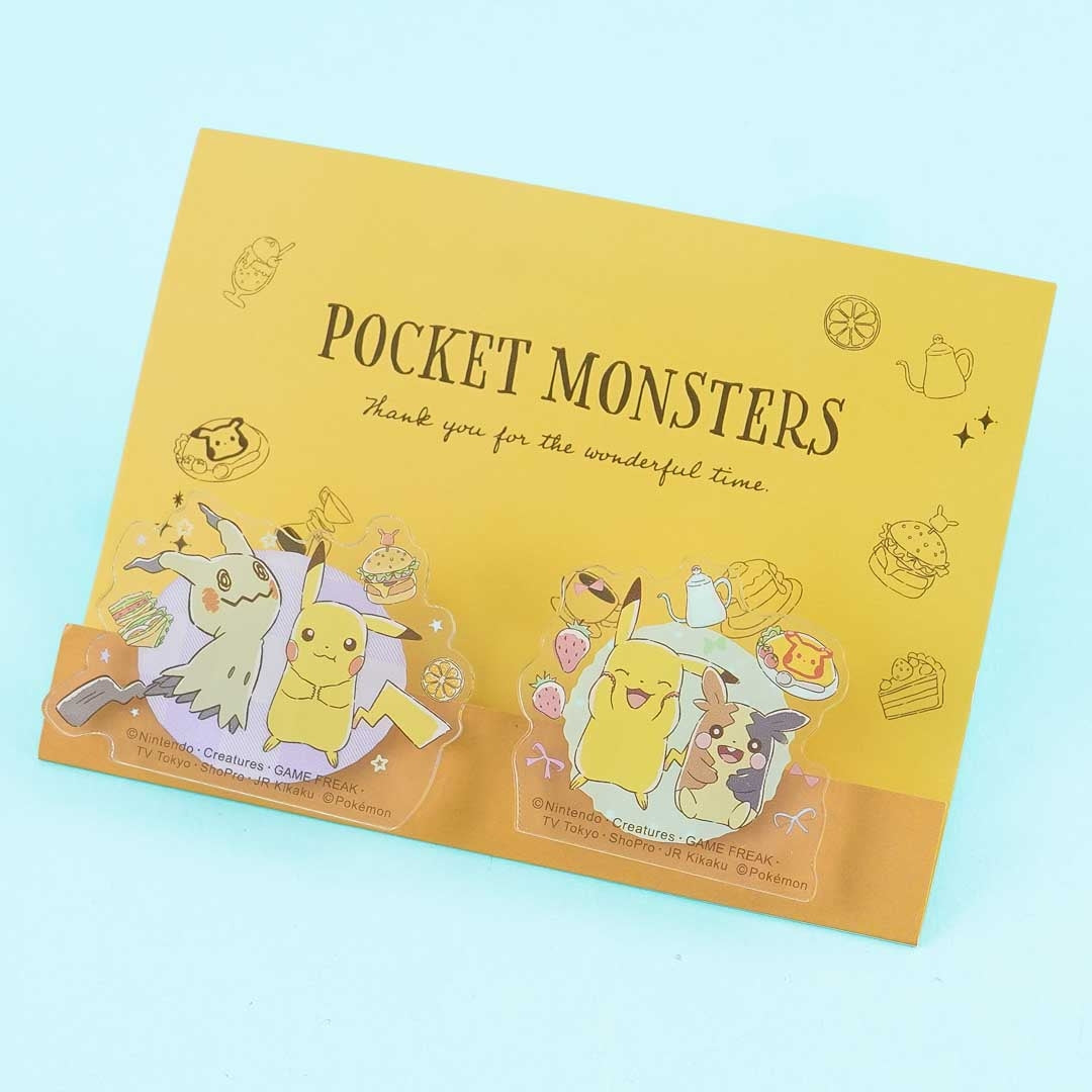 Pokémon Die-Cut Acrylic Clip Set - 2 pcs