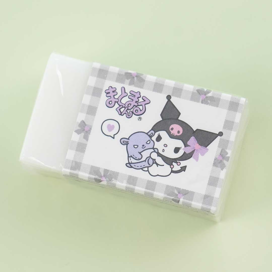 Kuromi Checkered Ribbons Eraser