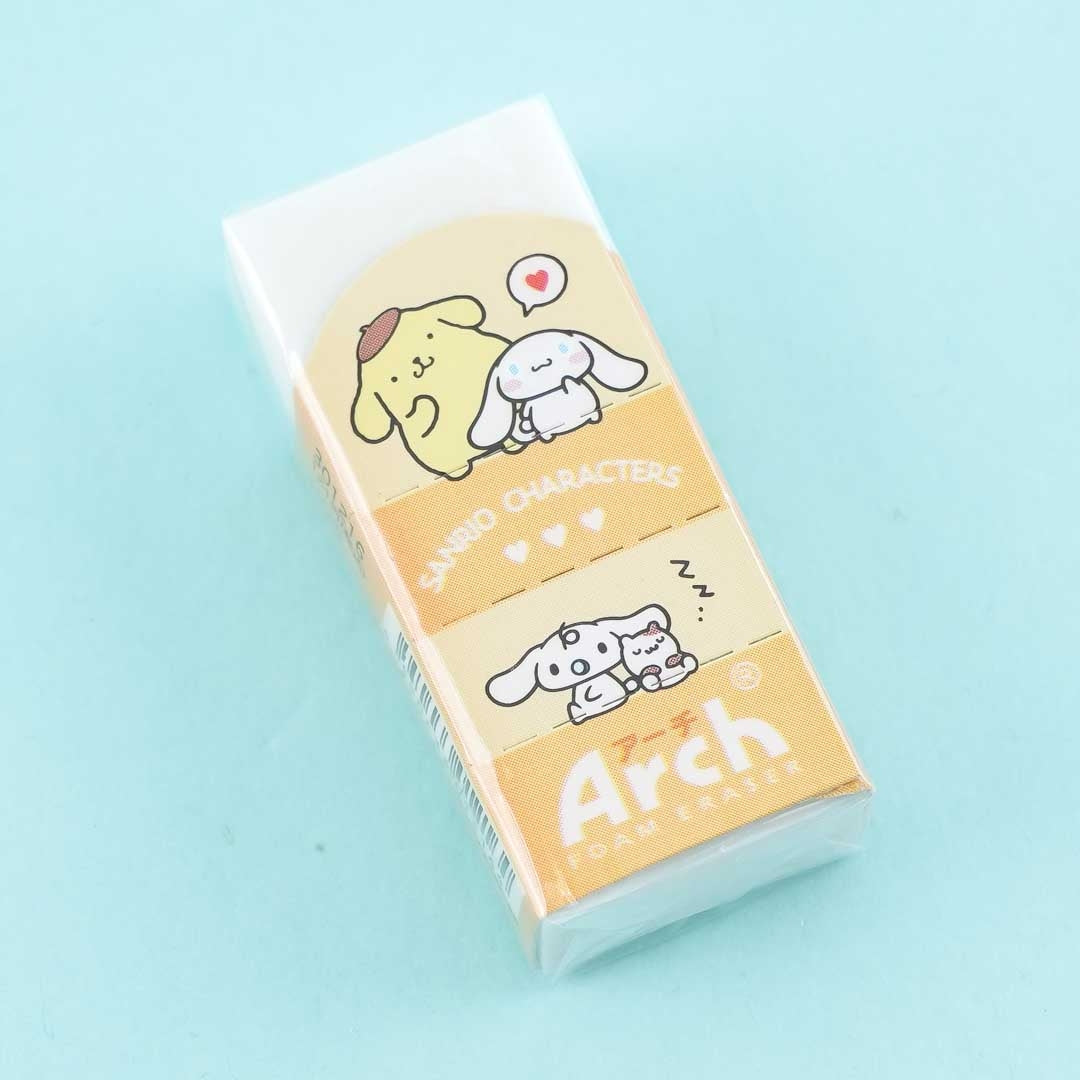 Pompompurin & Cinnamoroll Arch Foam Eraser