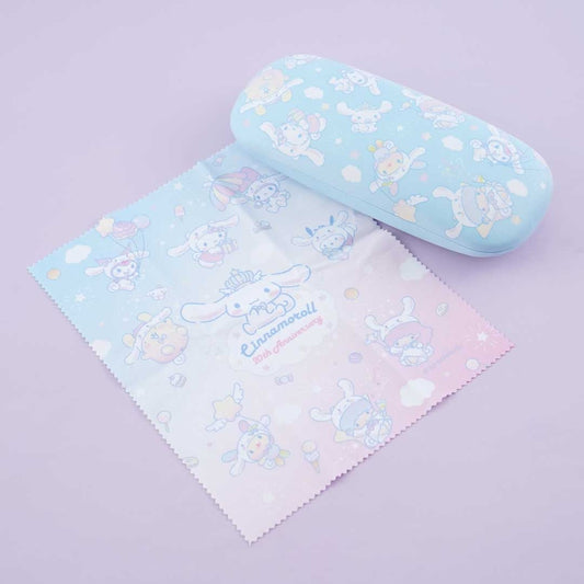 Cinnamoroll x Sanrio Characters 20th Anniversary Eyeglass Hard Case - Blue