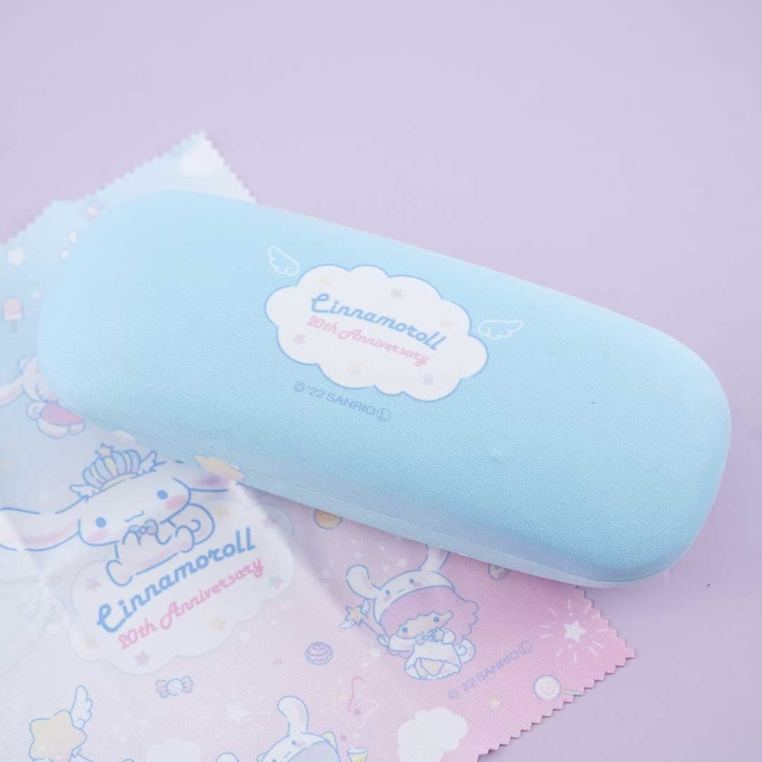 Cinnamoroll x Sanrio Characters 20th Anniversary Eyeglass Hard Case - Blue