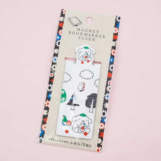 Pompompurin Forest Fun Magnet Bookmark & Sticky Tabs Set