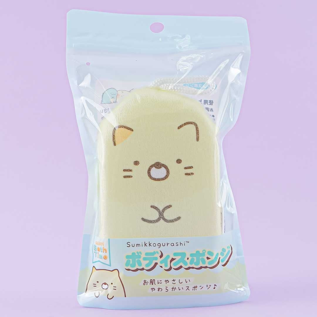 Sumikko Gurashi Body Sponge - Neko