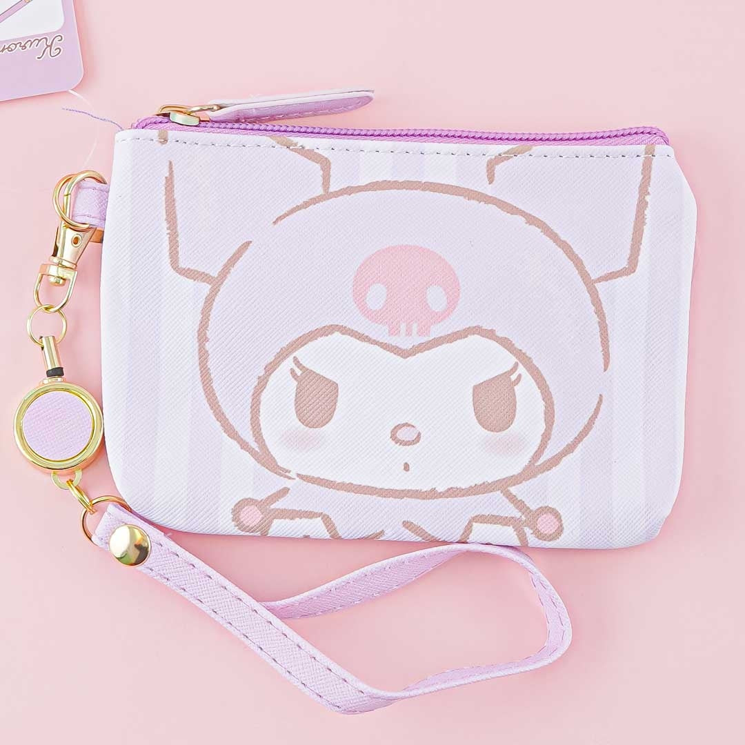 Kuromi Stripes Coin Purse & Pass Case