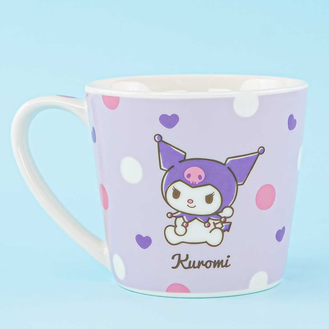 Kuromi Head Tilt Ceramic Cup
