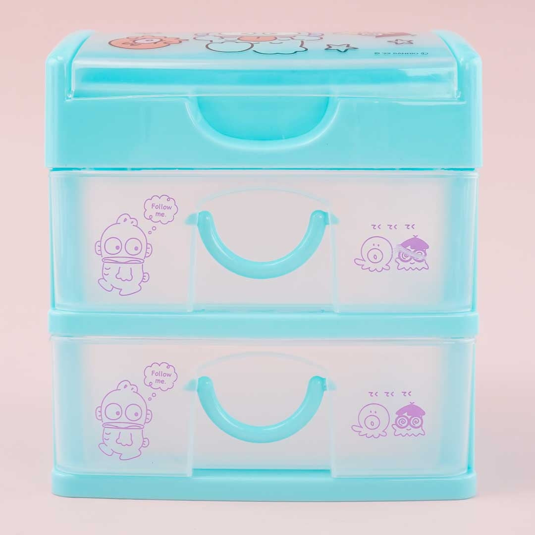 Hangyodon & Friends 2-Drawer Clear Chest Box
