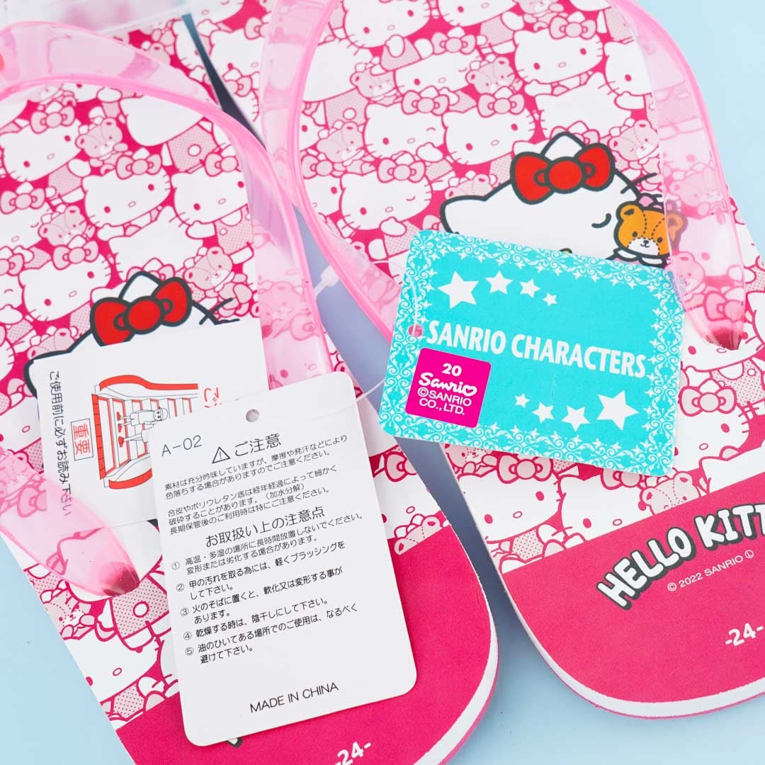 Hello Kitty Everywhere Beach Slippers
