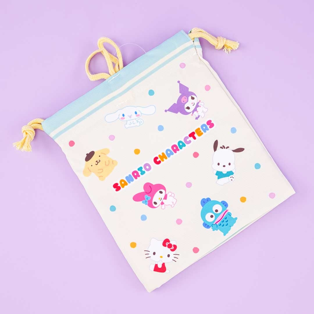Sanrio Characters Love Me Colors Drawstring Pouch