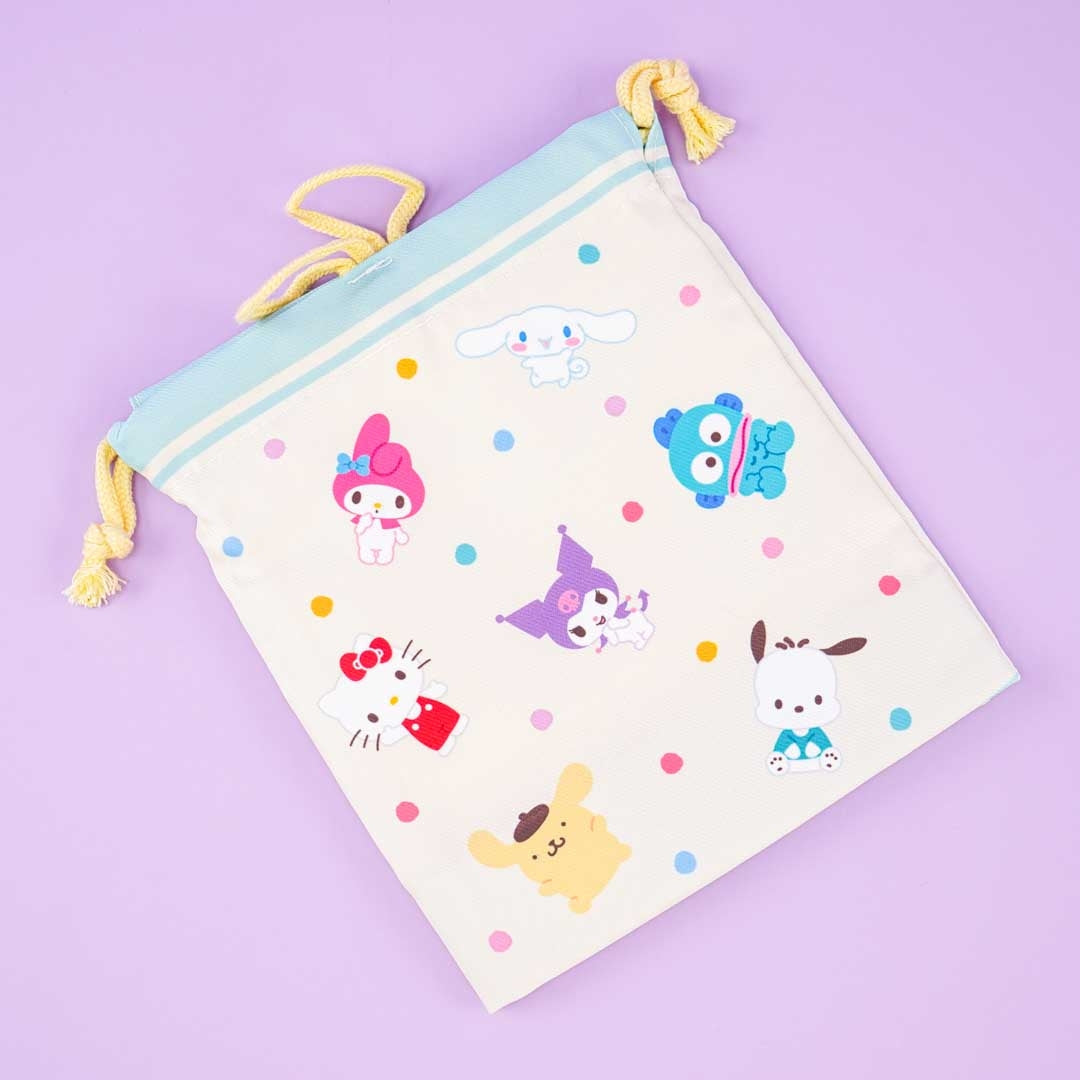 Sanrio Characters Love Me Colors Drawstring Pouch