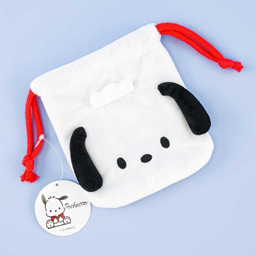 Pochacco Die-cut Drawstring Pouch