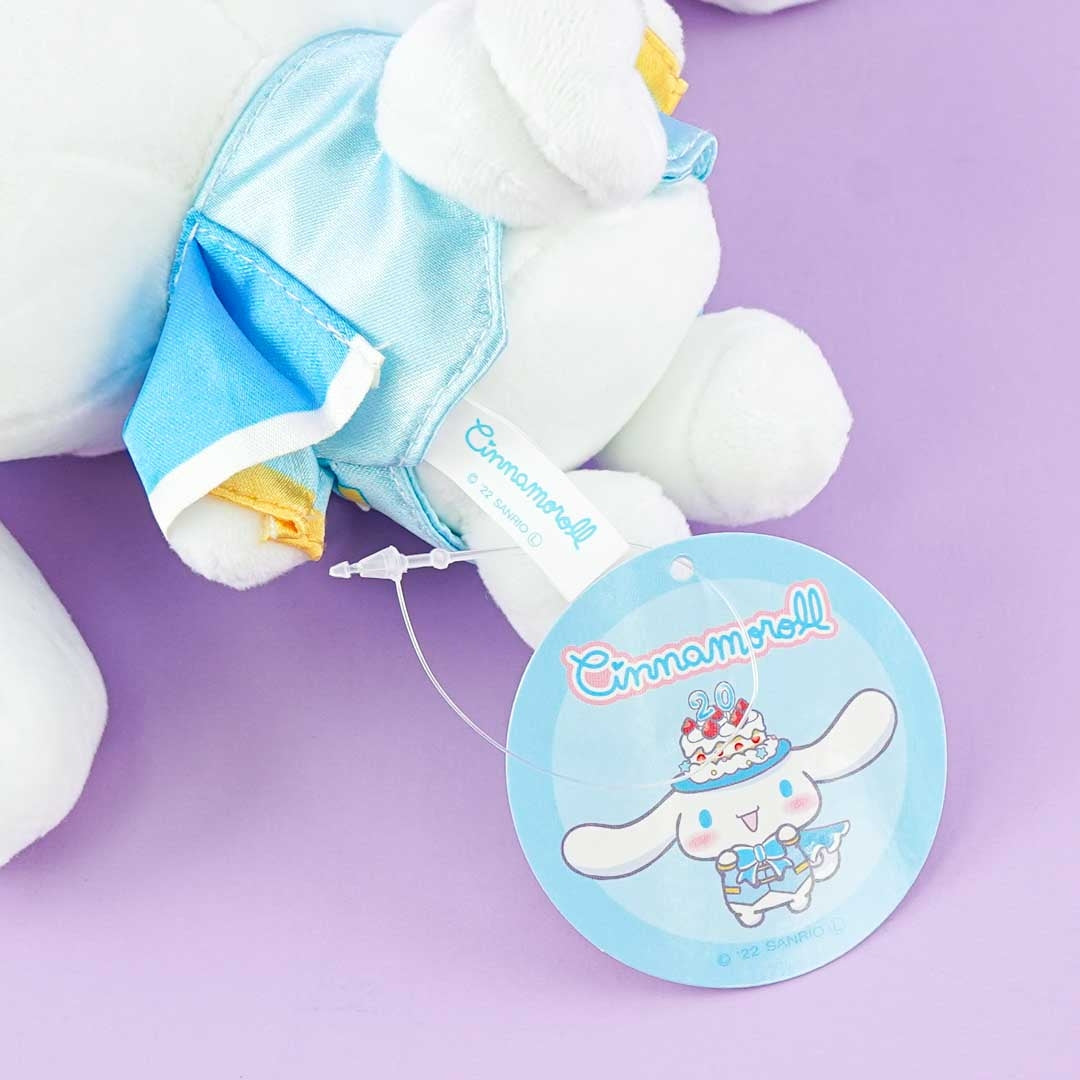 Cinnamoroll 20th Anniversary Cake Hat Plushie - Small