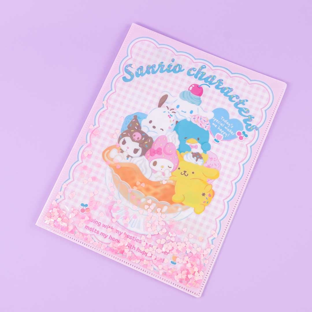 Sanrio Characters Ice Cream Parlor A4 File Folder
