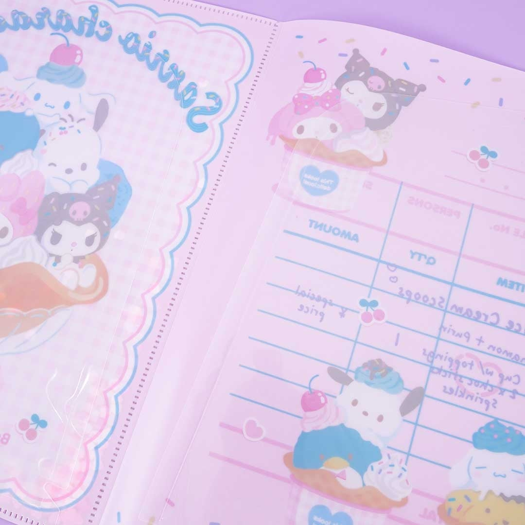Sanrio Characters Ice Cream Parlor A4 File Folder