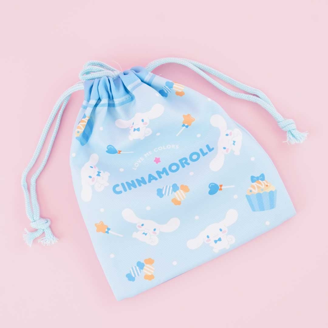 Cinnamoroll Love Me Colors Drawstring Pouch