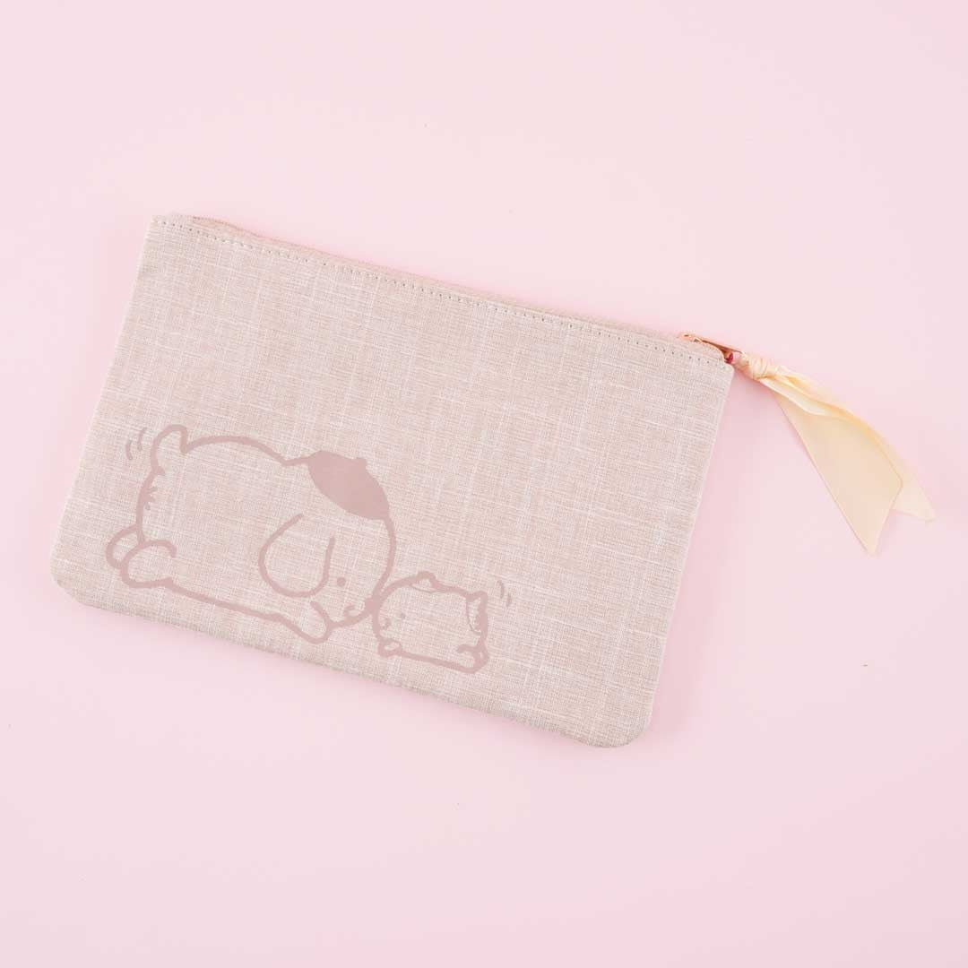 Pompompurin Sagara Embroidery Flat Pouch