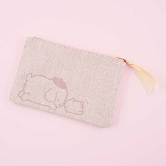 Pompompurin Sagara Embroidery Flat Pouch
