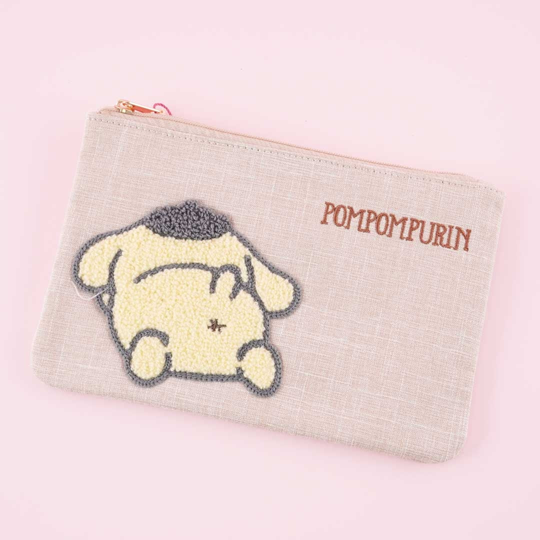 Pompompurin Sagara Embroidery Flat Pouch