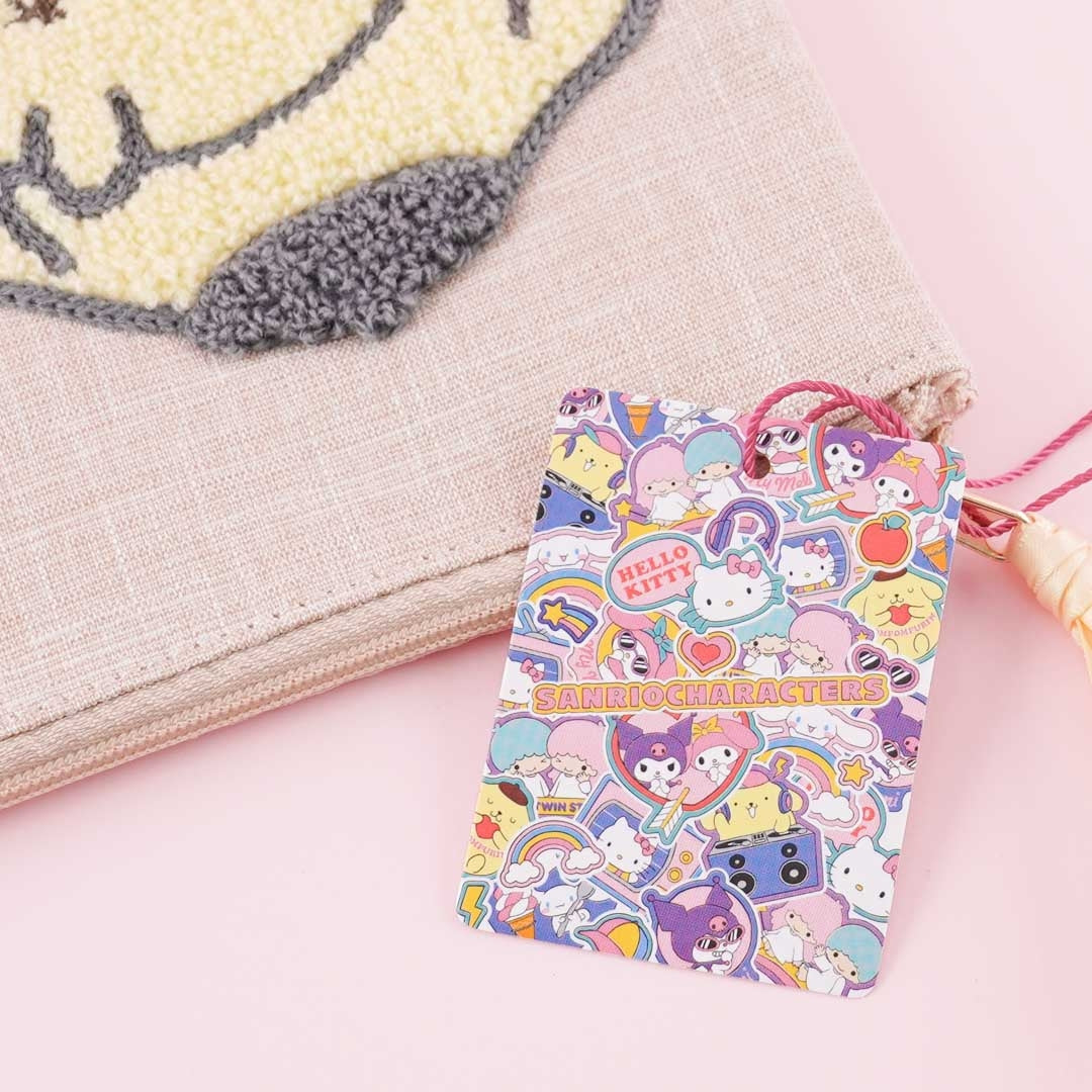 Pompompurin Sagara Embroidery Flat Pouch