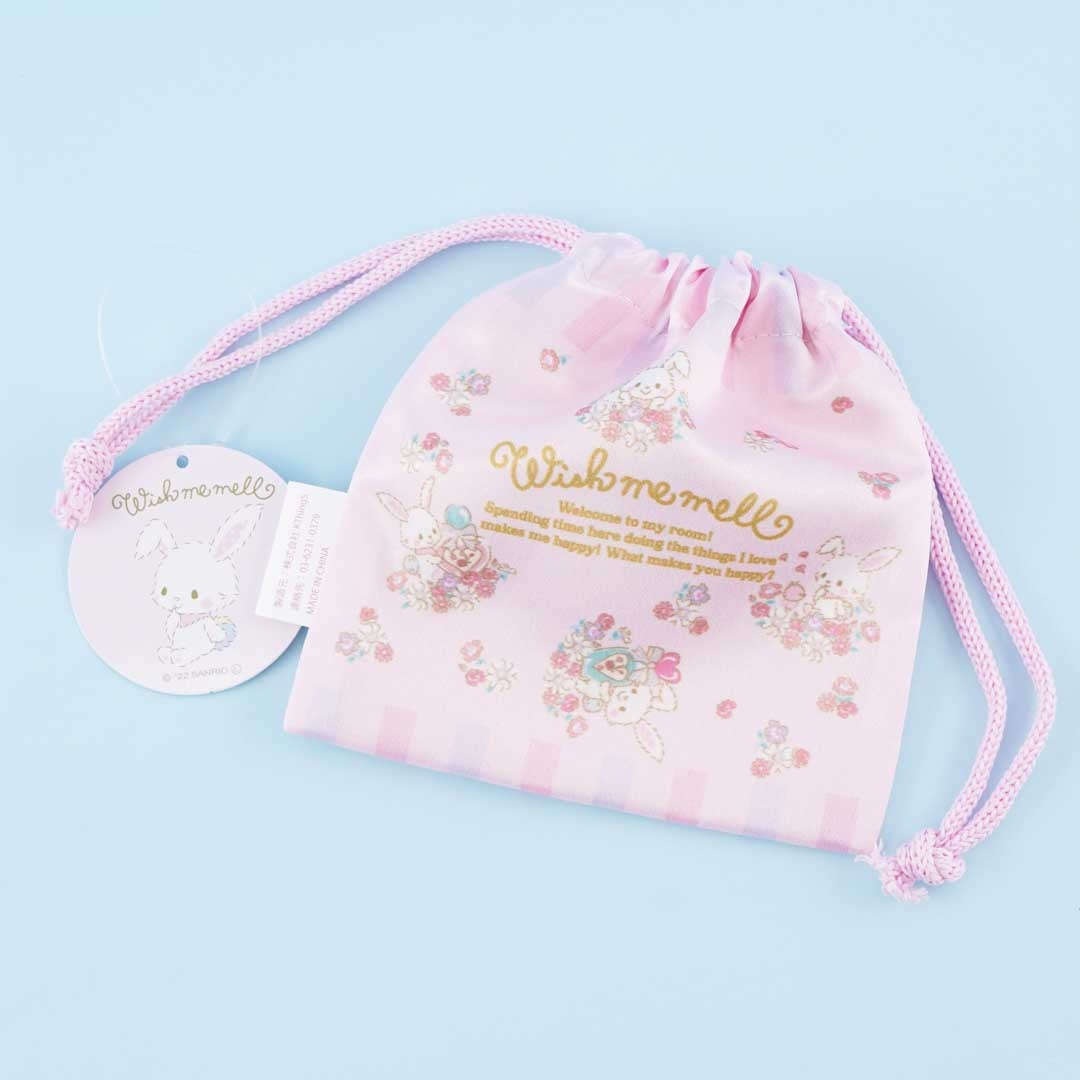 Wish me mell Flowery Drawstring Pouch