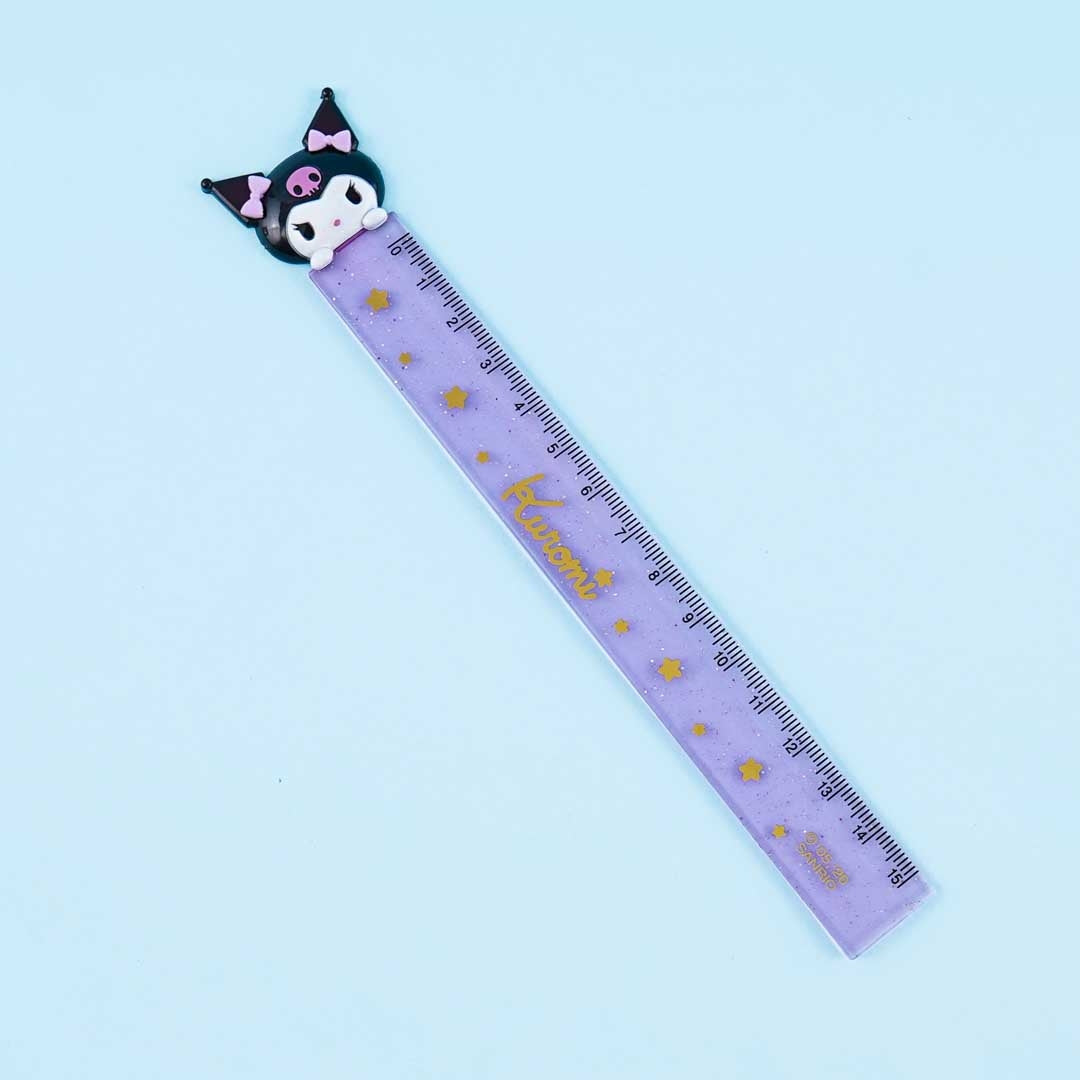 Kuromi Glittery Stars Ruler