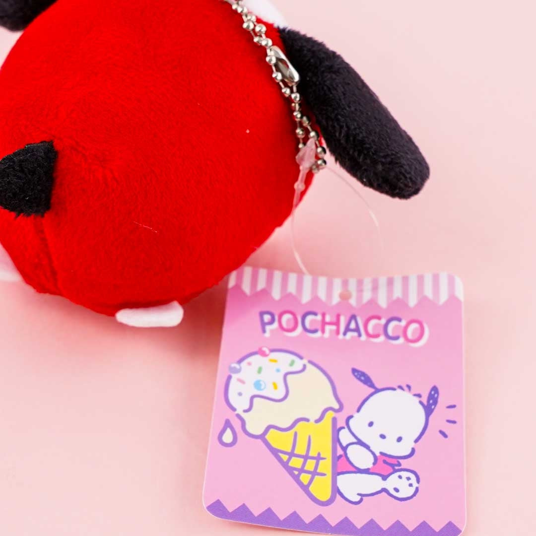 Pochacco Lying Down Plushie Charm - Mini