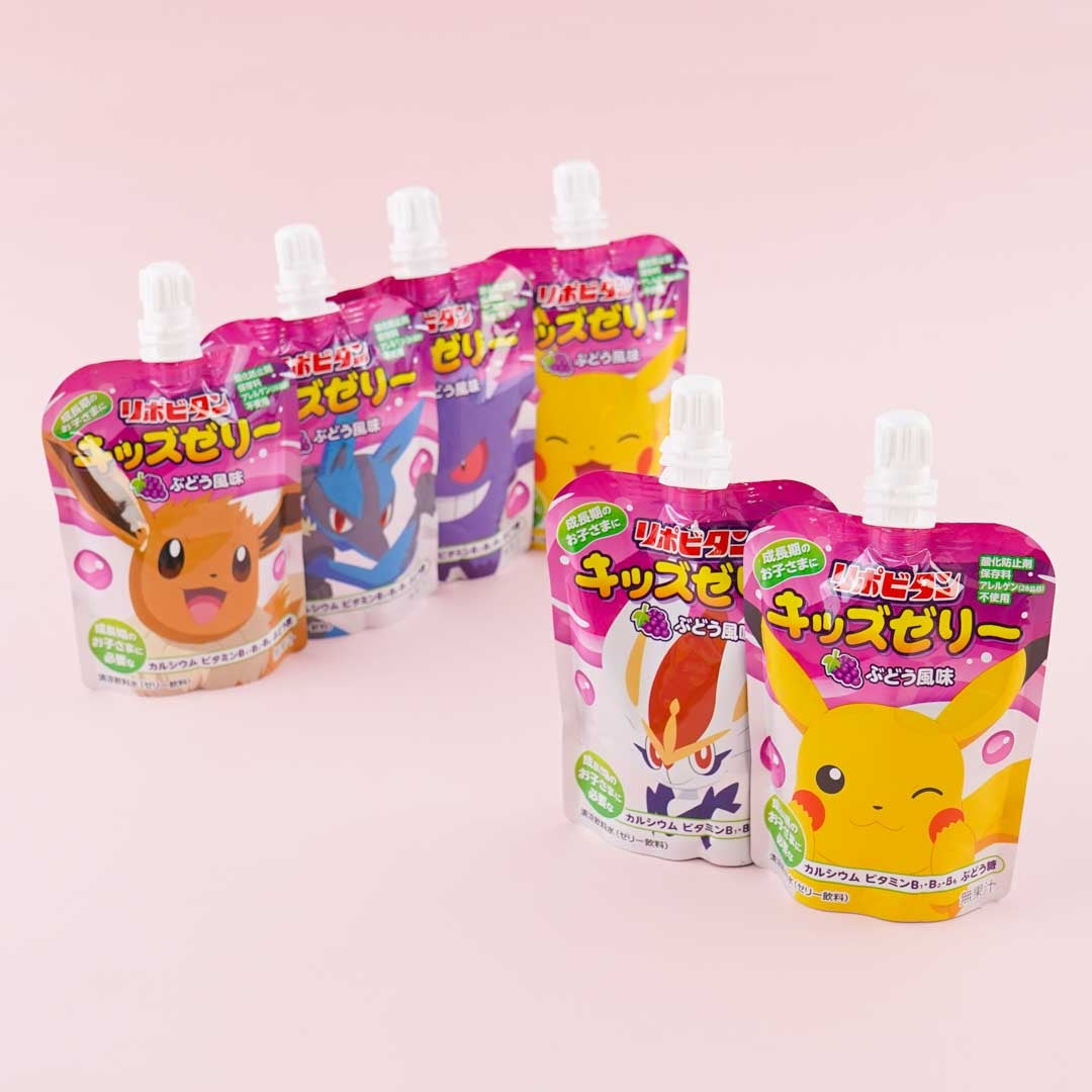 Pokémon X Lipovitan Kids Jelly Drink - Grape