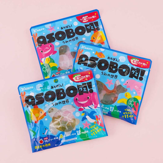 Kanro Asobon Sea World Gummies - Soda Mix