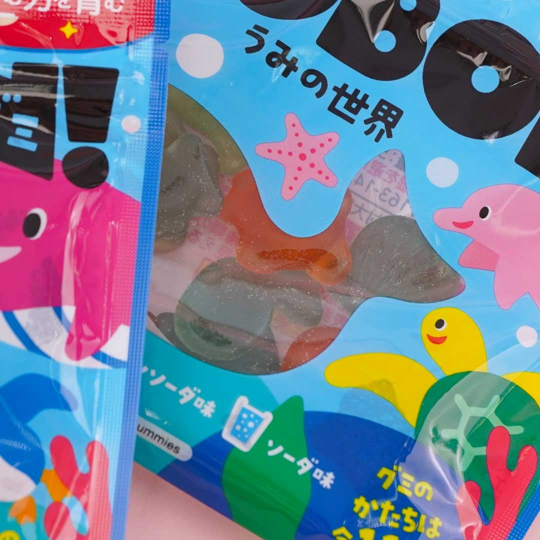 Kanro Asobon Sea World Gummies - Soda Mix